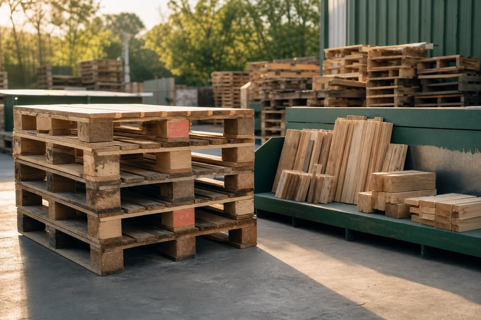 Repaired Grade B pallets
